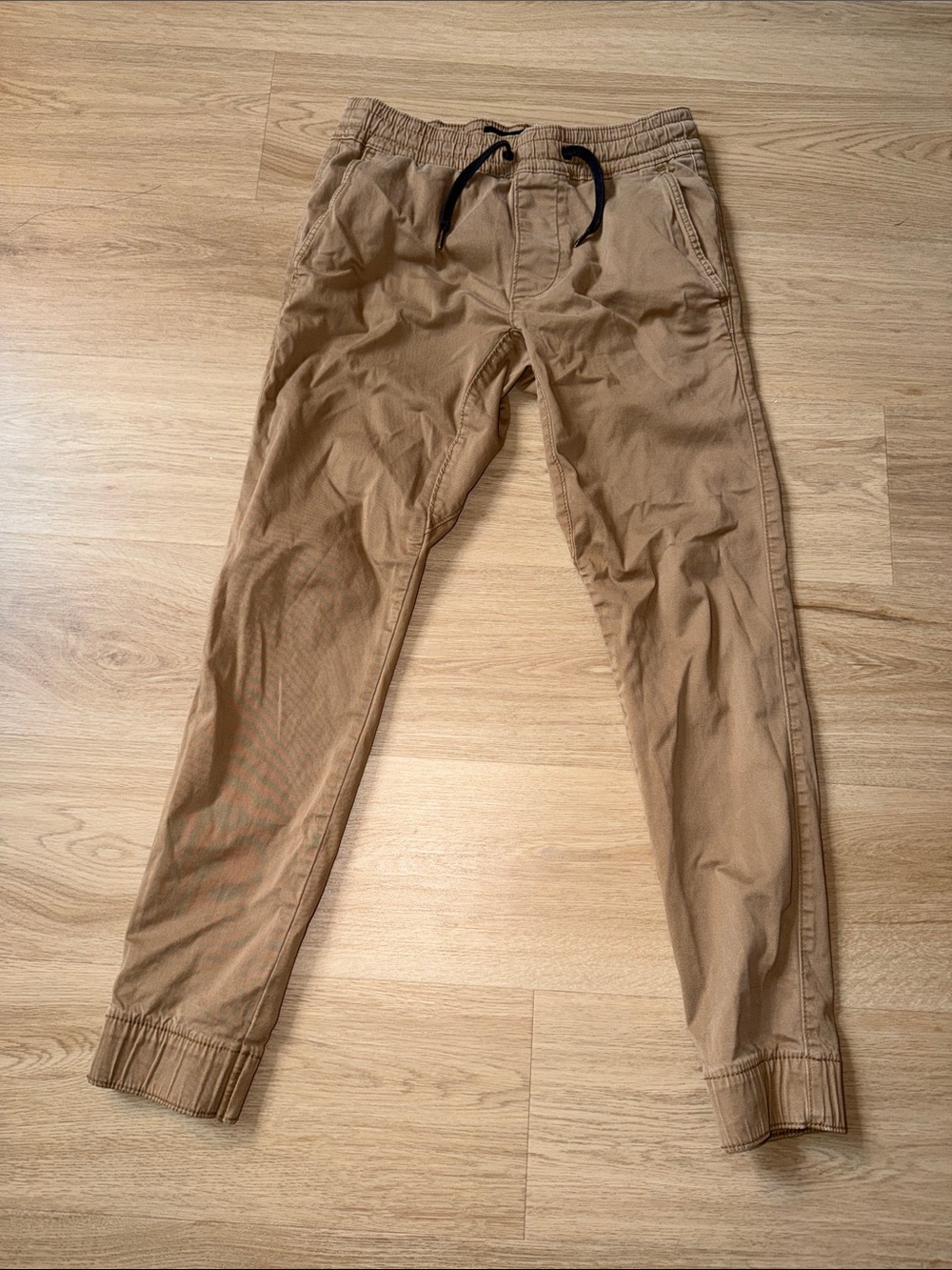 Hollister Tan Drawstring Jogger Pants